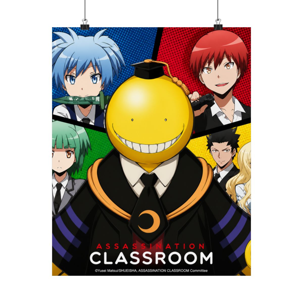 ASSASSINATION CLASSROOM Poster Koro VS pupils (52x38cm) - alternate angle 1, merchandise