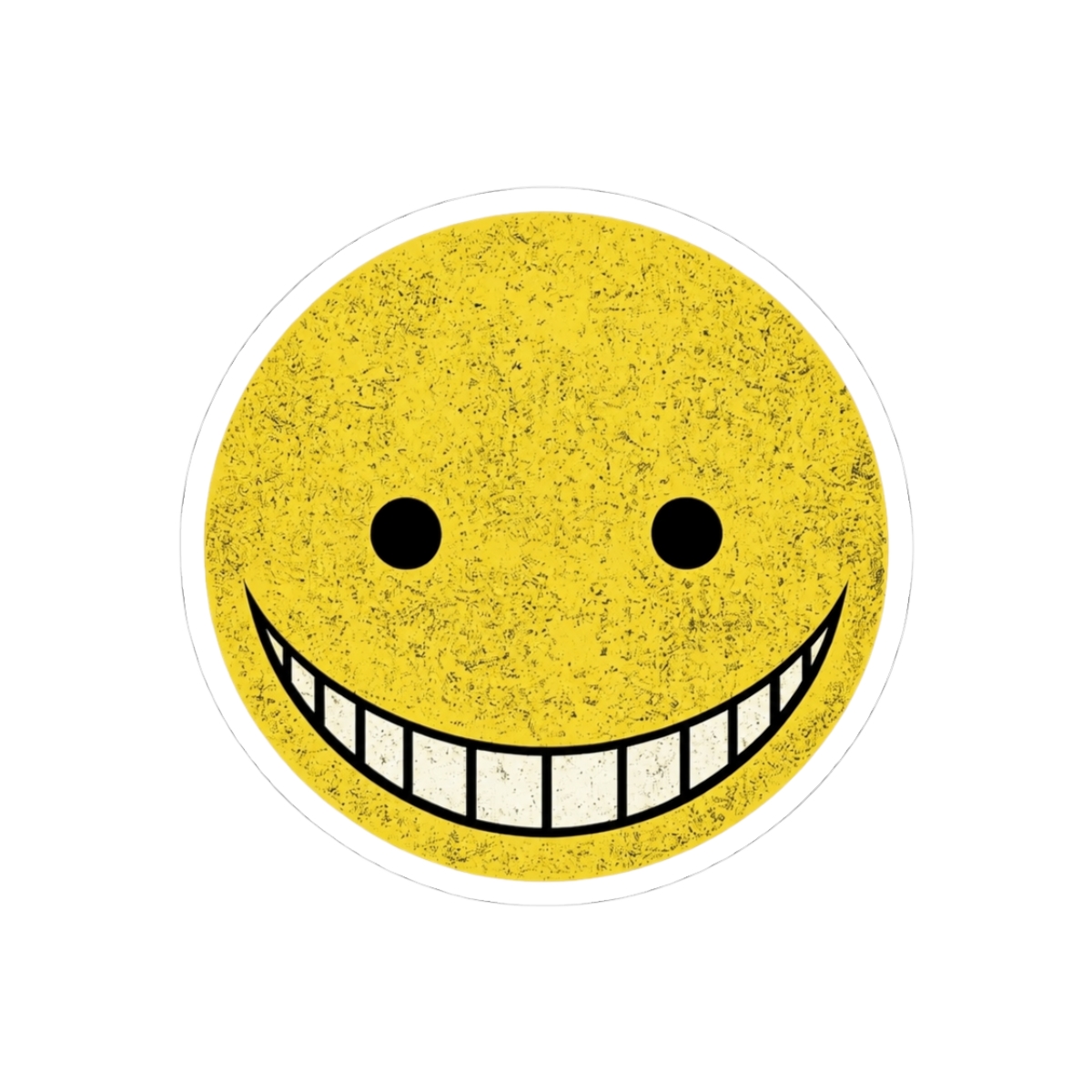 Assassination Classroom Koro Sensei Smiley Face Minimalist Anime Graphic Design